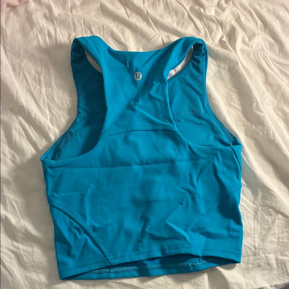 Blue Racerback Tank Top - Picture 3 of 4